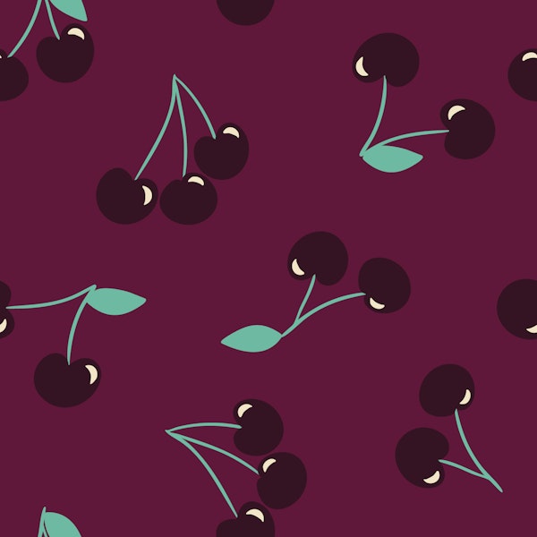 Moody kitsch deep purple black cherries