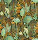 Naive Art Lush Garden Tapestry Small