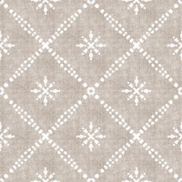 Boho Dotted Lattice Grunge Earthy Beige behang