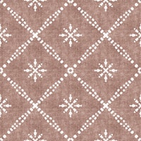 Boho Dotted Lattice Grunge Terracotta Red behang