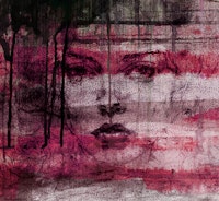 Ink Drip Scarlet Gaze tapet