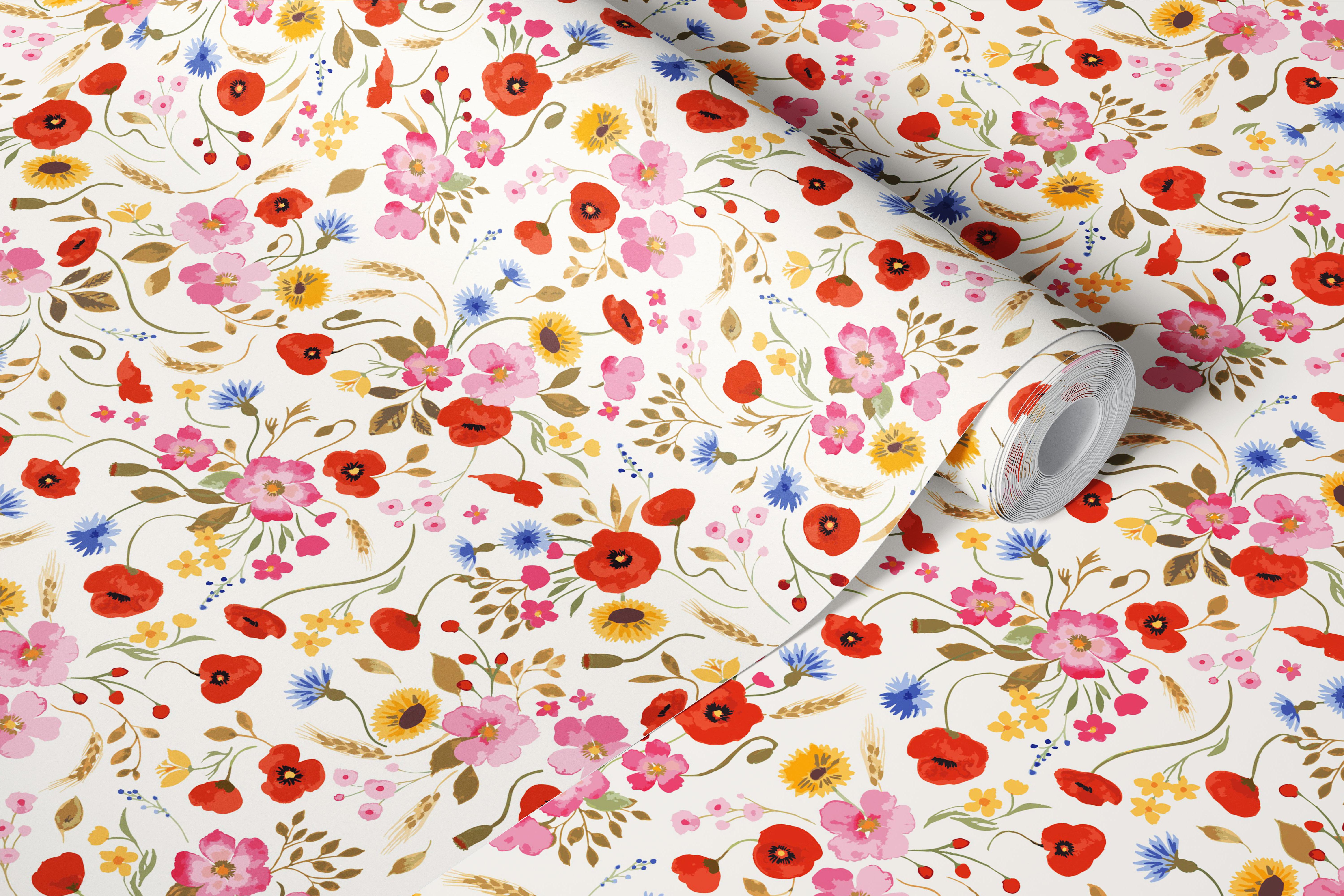 Wildflower Meadow Scatter tapet i ett rum