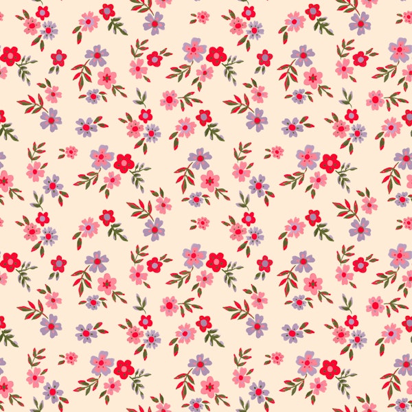 Spring Ditsy Florals Cream