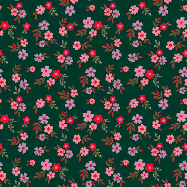 Midnight Meadow Blossoms