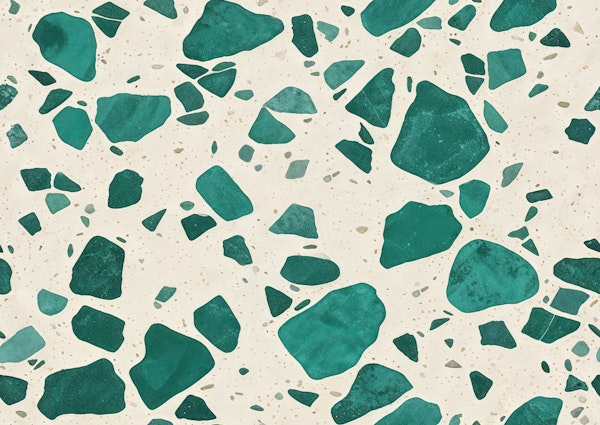 Emerald Terrazzo Stone Chips