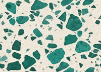 Emerald Terrazzo Stone Chips Small tapete