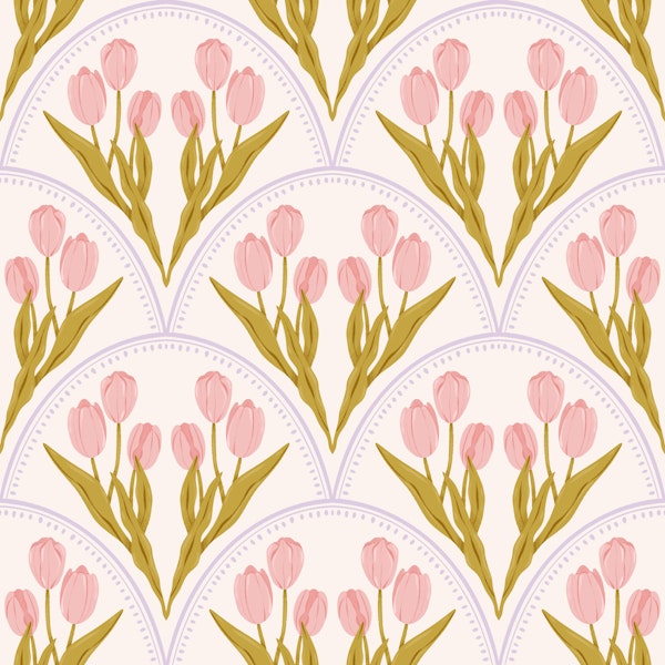 Art Deco Tulip Scallops