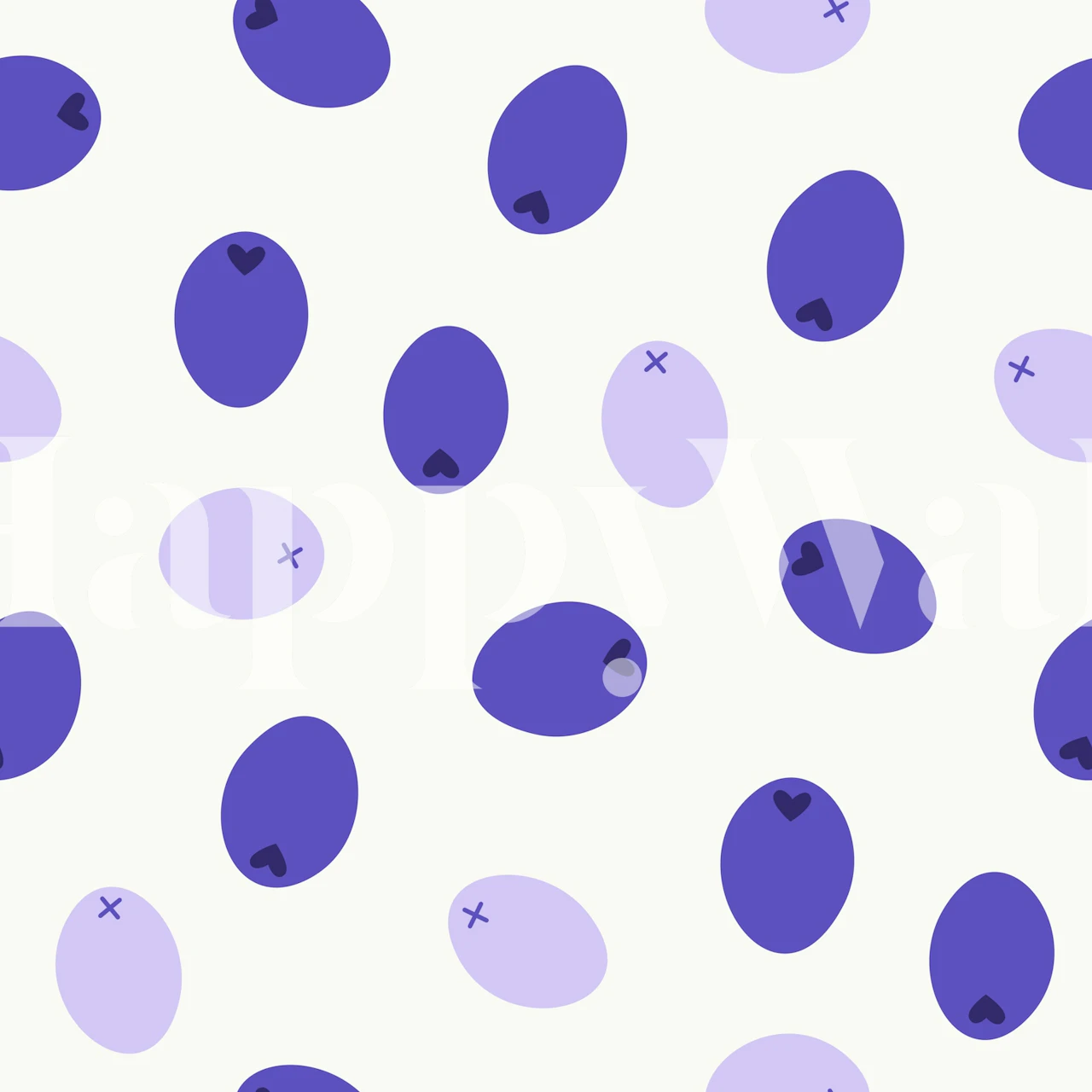 Lavender Olive You Minimal Mural in a room