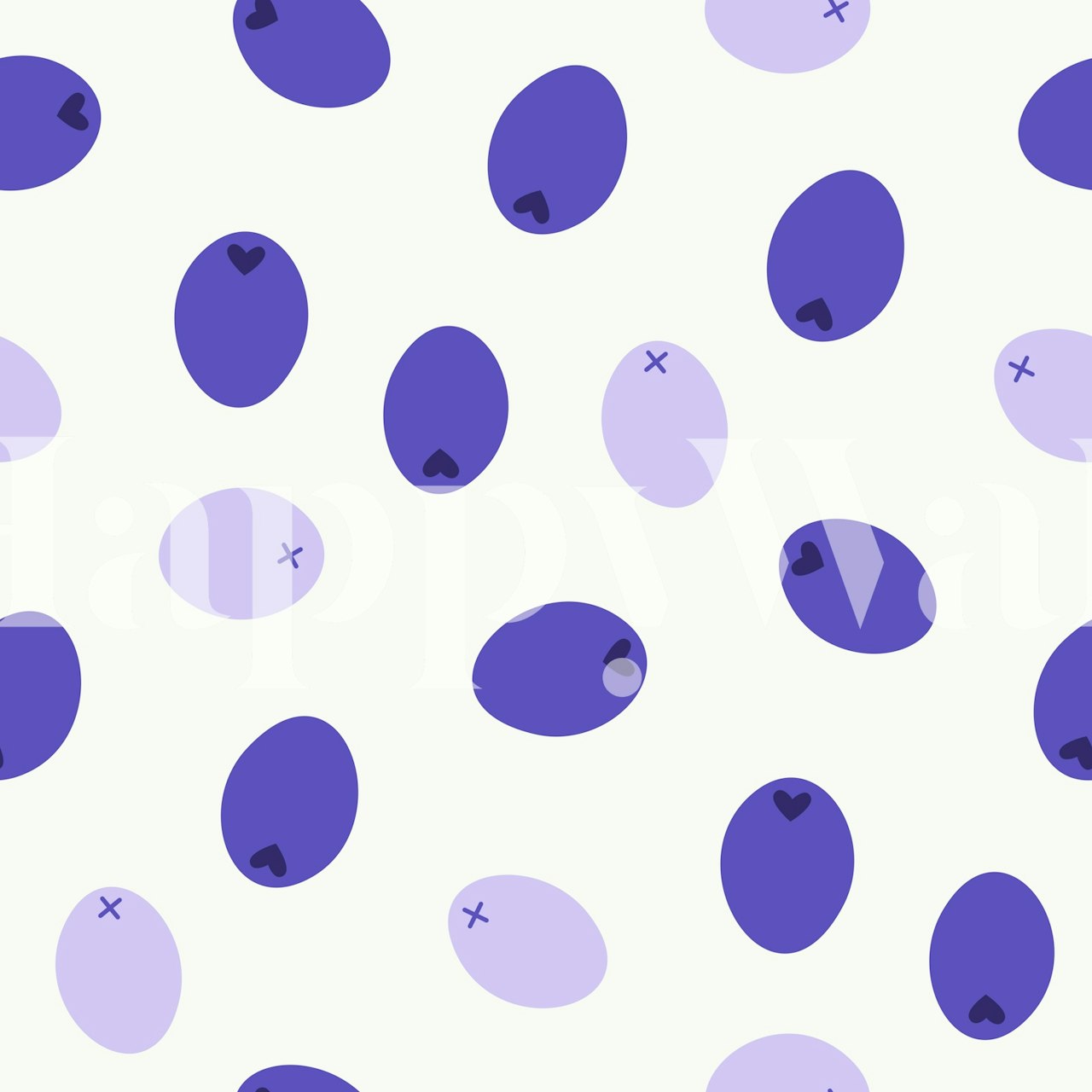 Lavender Olive You Minimal Mural in a room