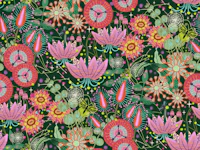 In The Night Garden Dark Green wallpaper
