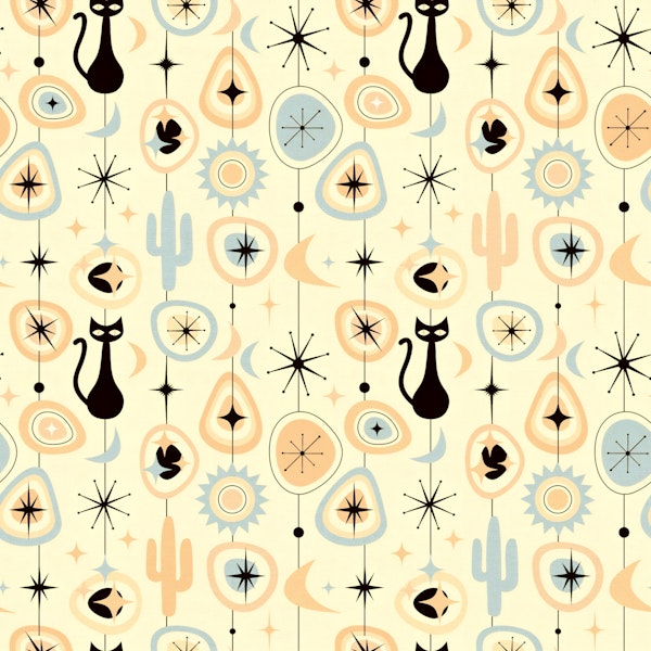 Vintage Atomic Desert Night