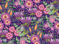In The Night Garden Purple wallpaper