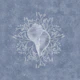 Serene Seashell & Algea - Misty Blue