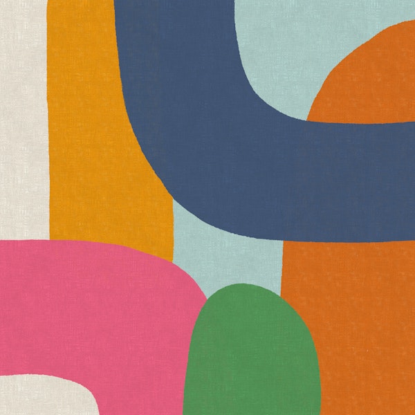 Bold Retro Geometric Shapes