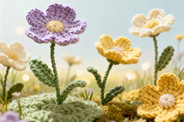 Crochet Wildflower Meadow