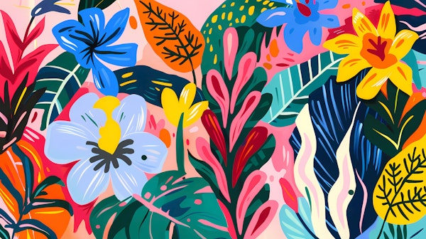 Tropical Floral Burst