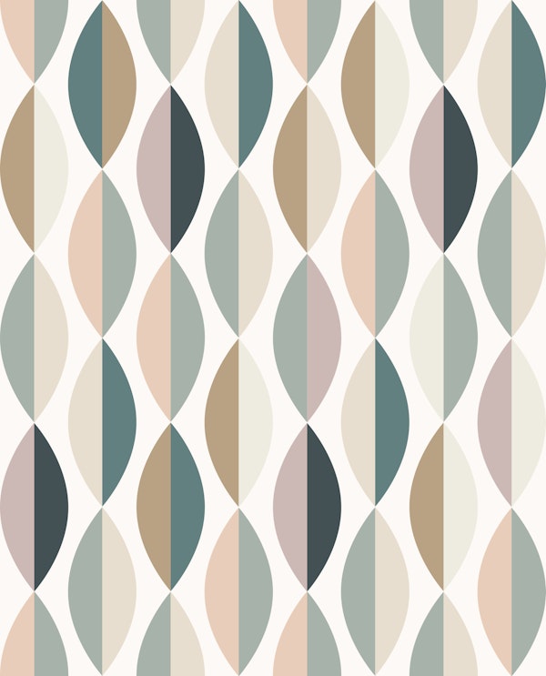 Mid Century Petal Geometric