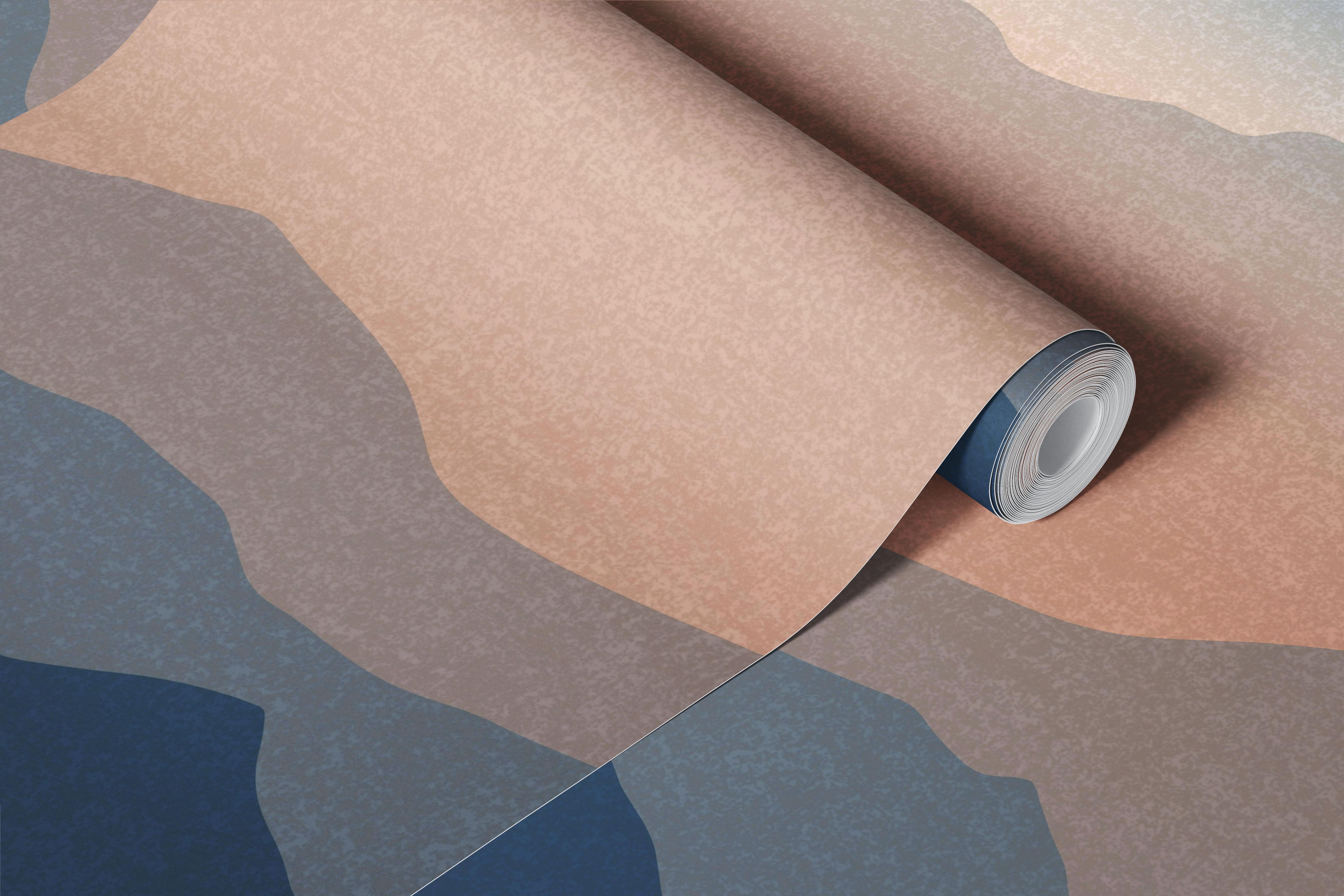 Mountain Mist Gradient Sky wallpaper in a room