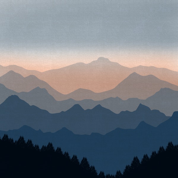 Mountain Mist Gradient Sky