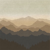 Golden Dawn Mountain Haze tapete