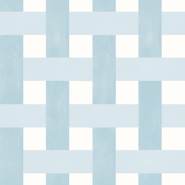Sky Blue Basket Weave