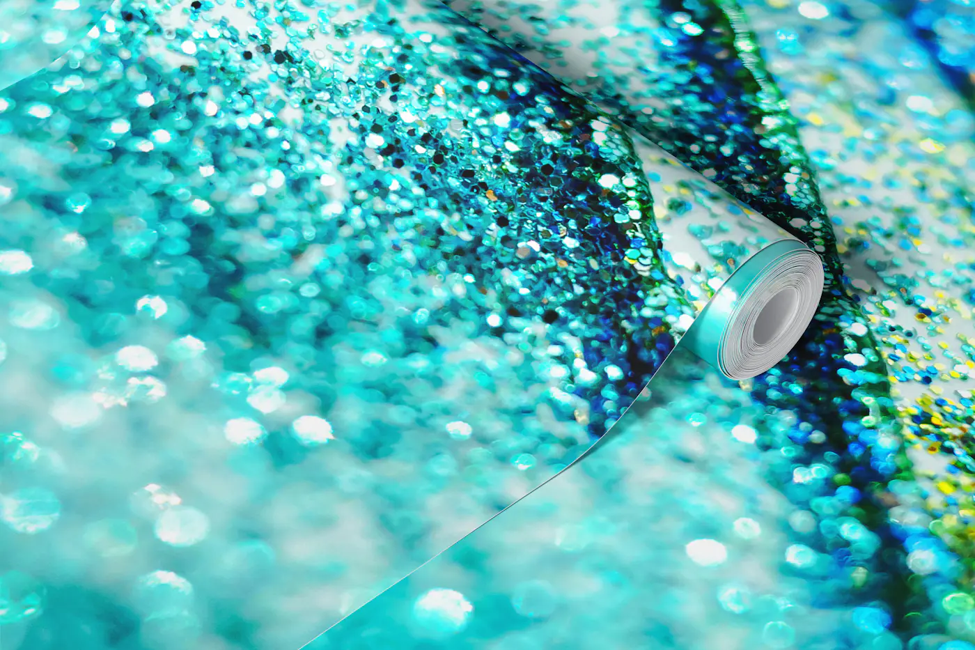 Tropical Summer Oceanic Glitter Glam 1 wallpaper roll