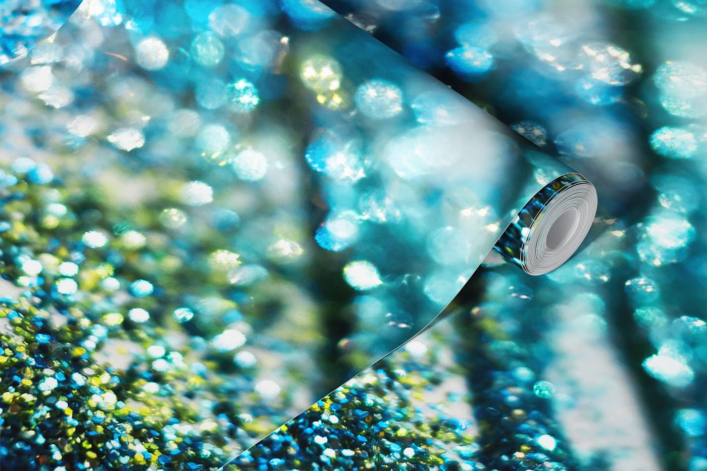 Tropical Summer Oceanic Glitter Glam 2 wallpaper roll
