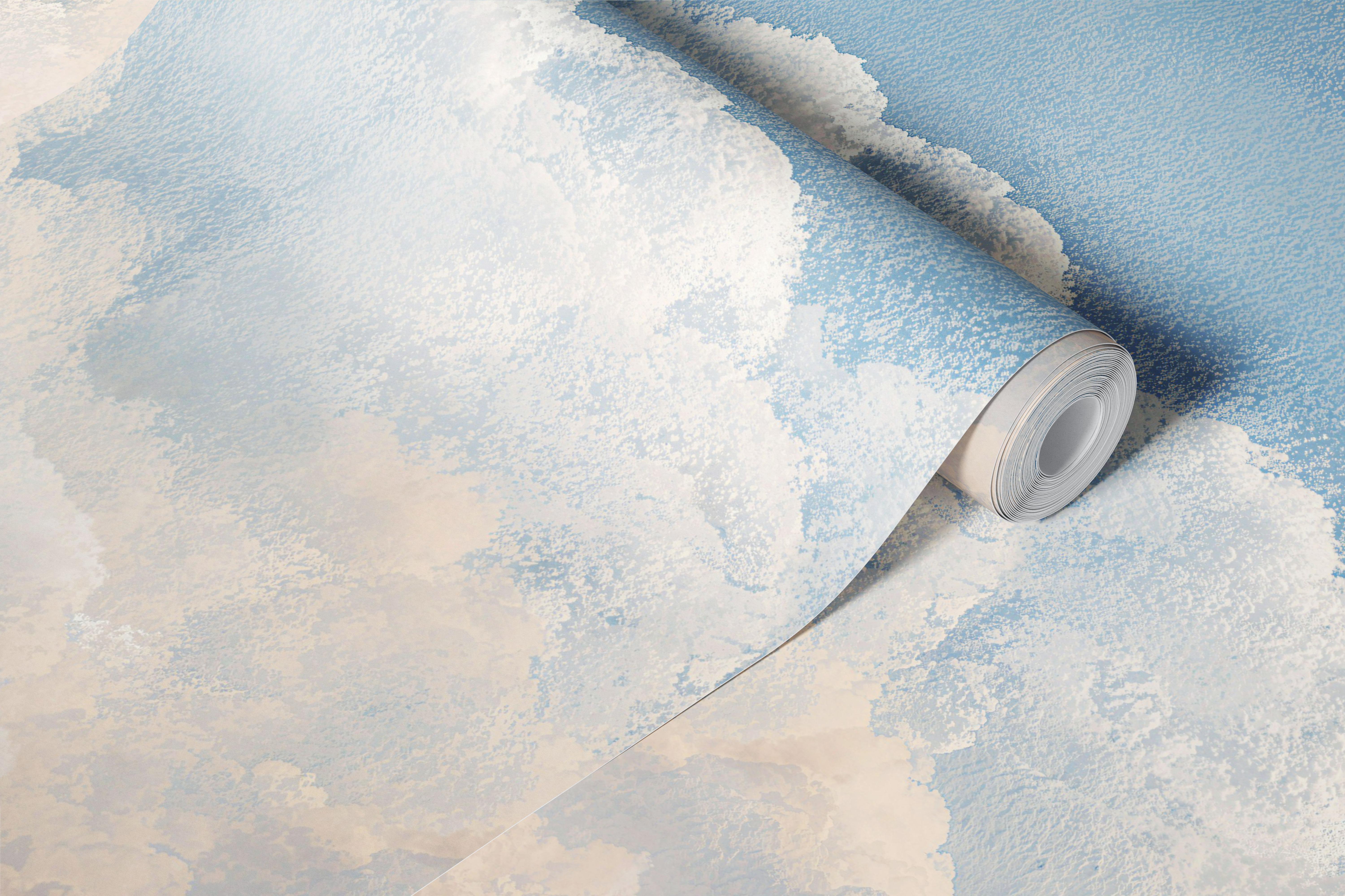 Moody abstract watercolor clouds wallpaper