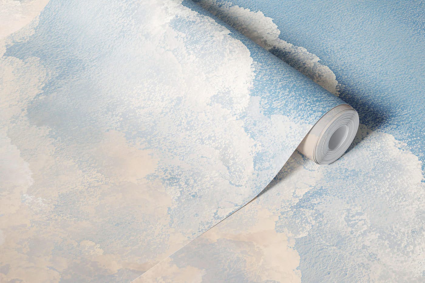 Moody Abstract Watercolor Clouds wallpaper roll