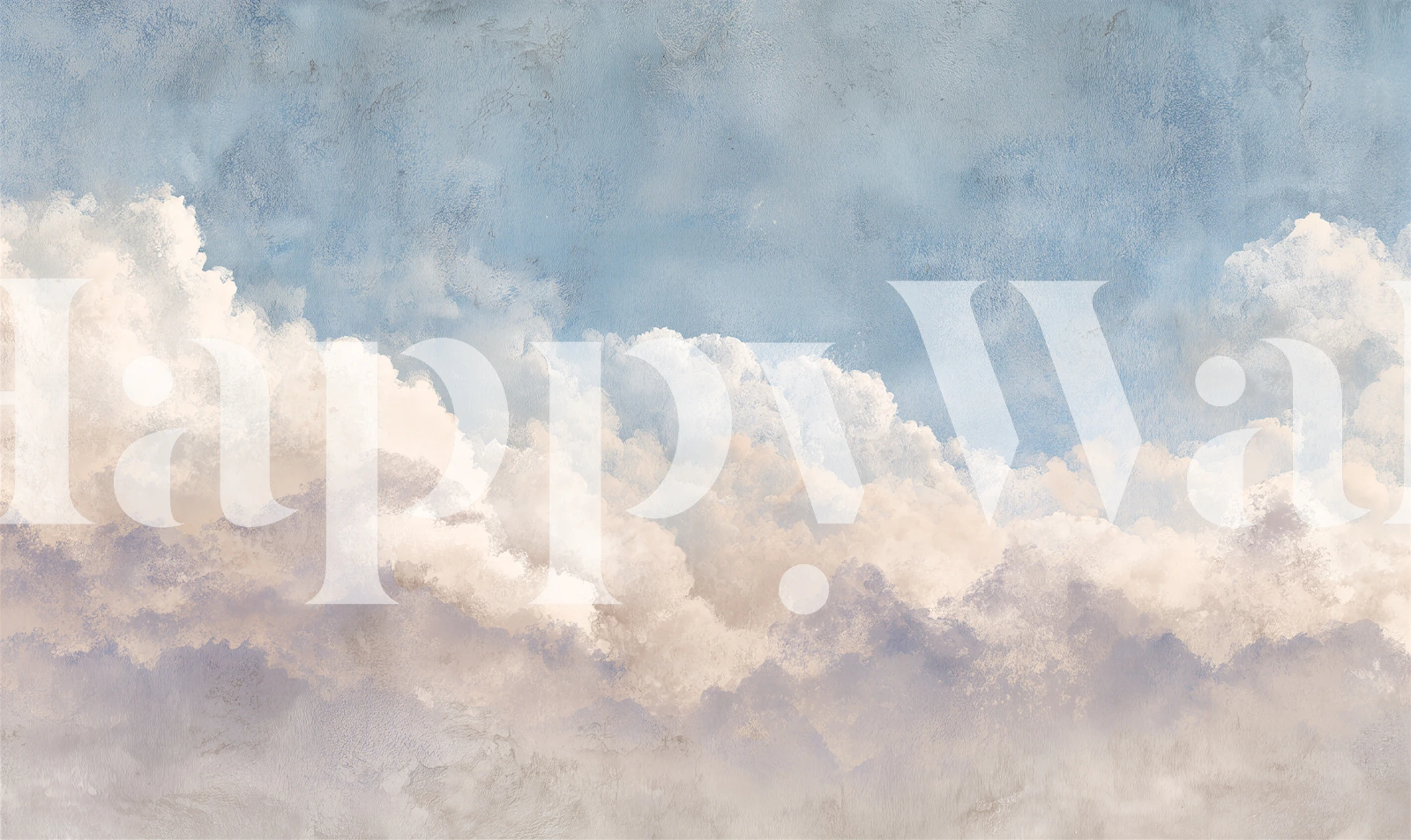 Moody abstract watercolor clouds wallpaper