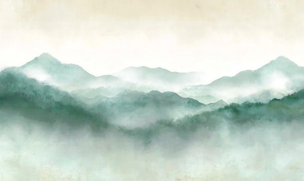 Misty Mountain Watercolor