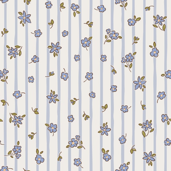 Striped blossom nostalgia muted sky