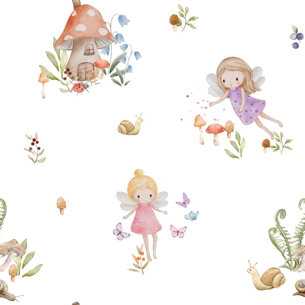 Whimsical Forest Fairies in White