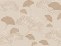 Ginkgo Leaves Beige Dream 1 wallpaper