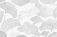 Ginkgo Leaves Soft Gray Dream 2 wallpaper