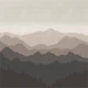 Sepia Mountain Silhouettes