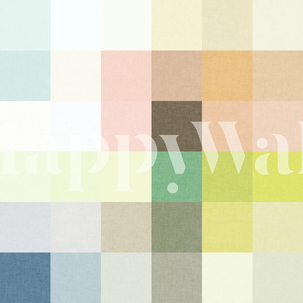 Muted Modern Color Block wallpaper in a room