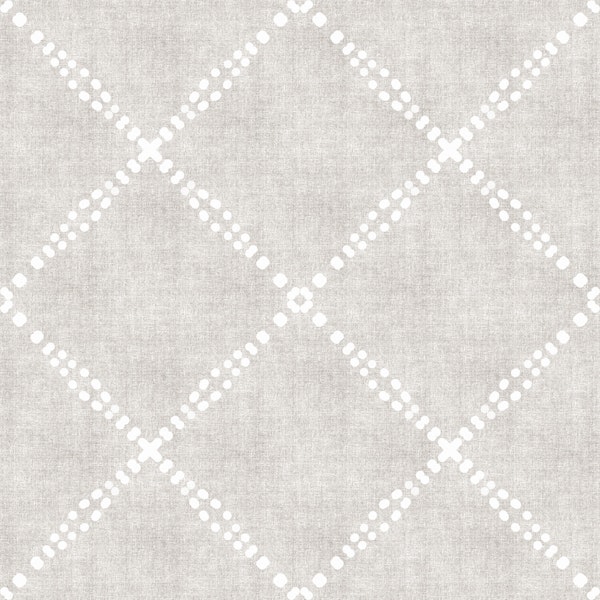 Boho Dotted Trellis Grunge Neutral