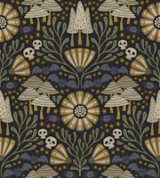 whimsy gothic forest - earthy dark carta da parati