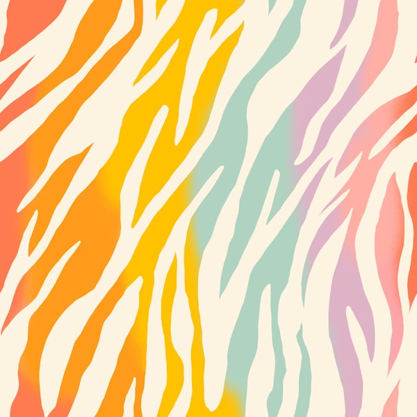 Dopamine colorful zebra fur