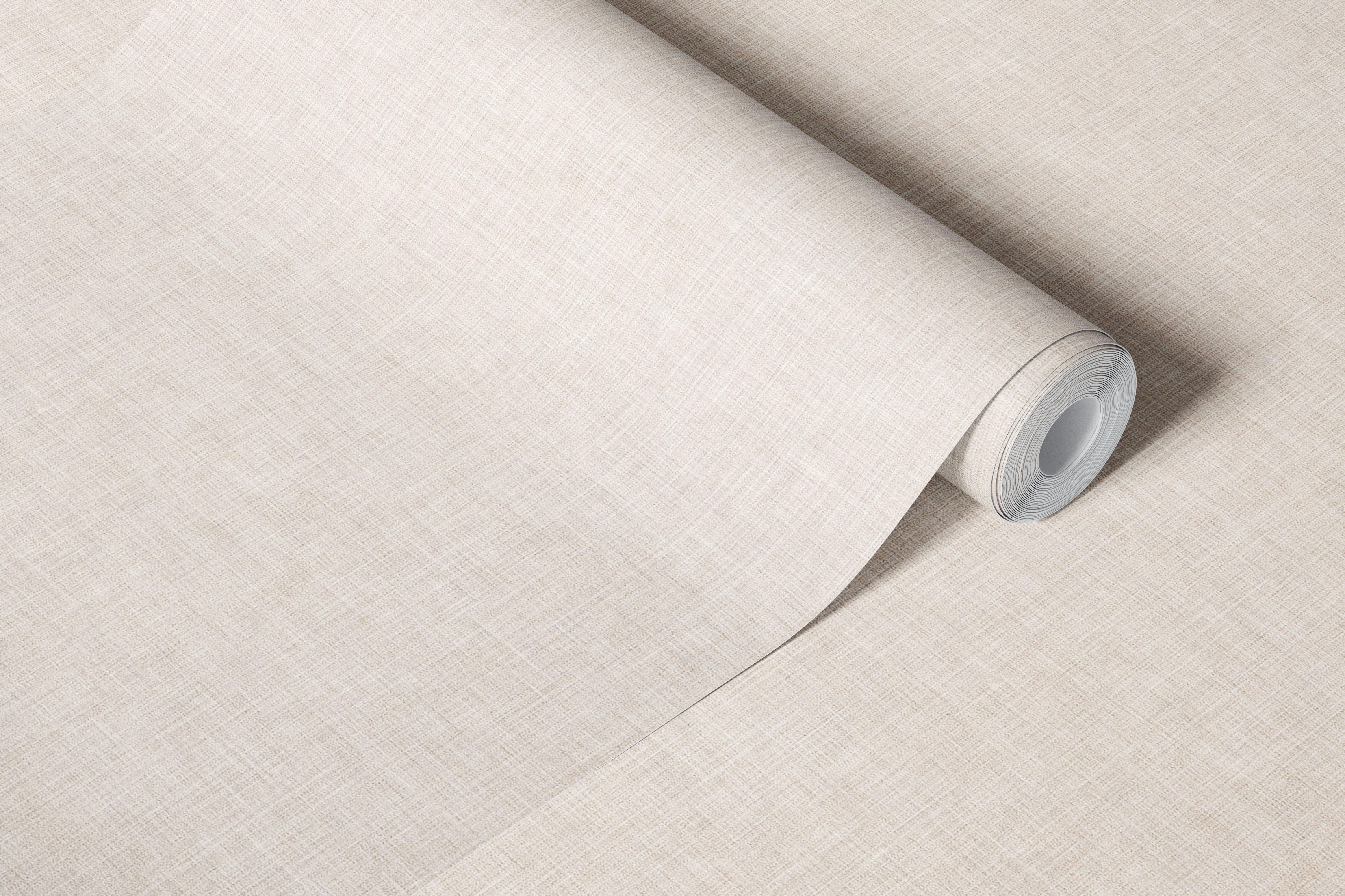 Linen canvas texture natural cream beige wallpaper