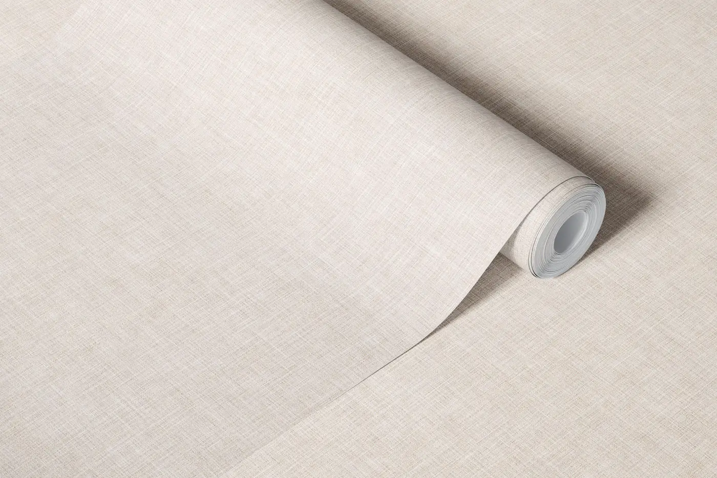 Linen canvas texture natural cream beige wallpaper roll