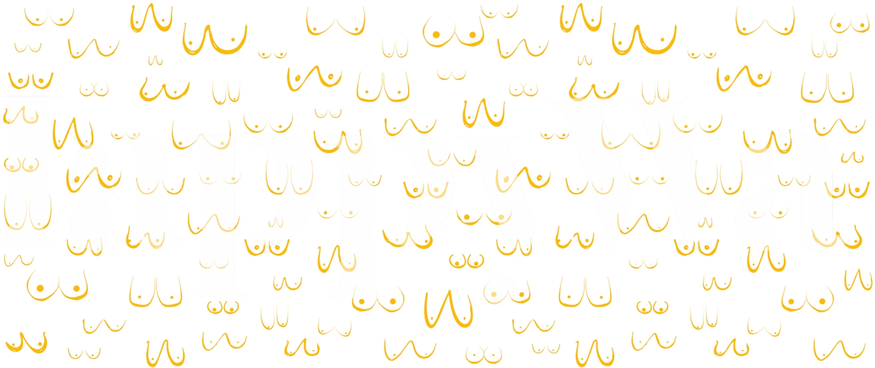 Boobs Abstract Yellow wallpaper in a room