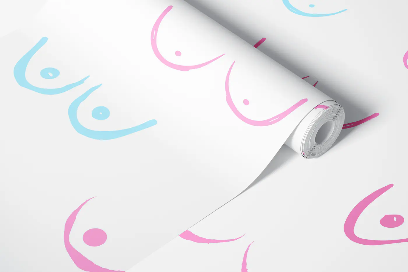 Boobs Abstract Rainbow wallpaper roll