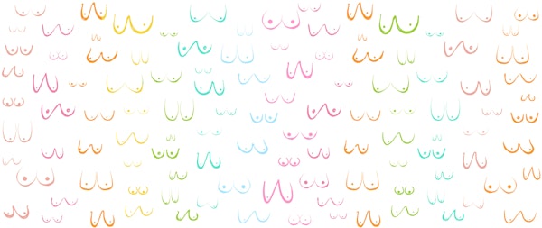 Boobs Abstract Rainbow