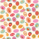 Retro Fruit Stickers Collage