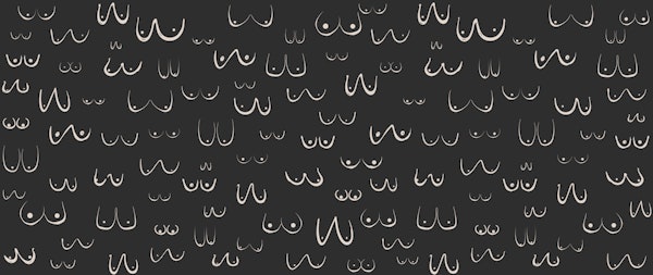 Boobs Abstract Black