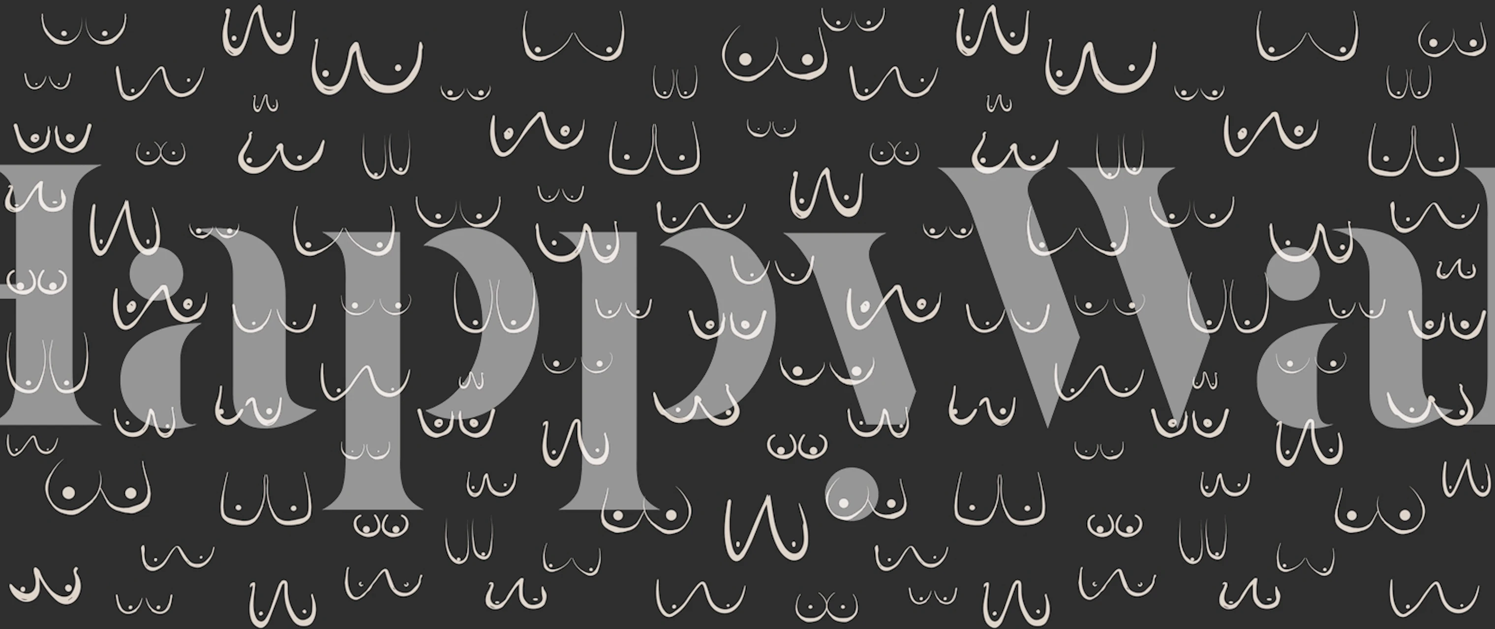 Boobs abstract wallpaper em um quarto estiloso