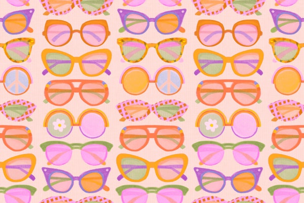 Maxi Retro Sunglasses Mid-Mod Sunny Summer