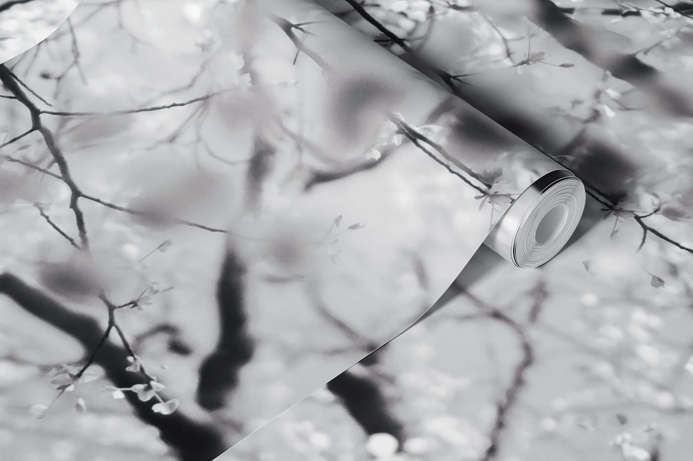 Tree Elegant Sakura Blossom Branches wallpaper roll